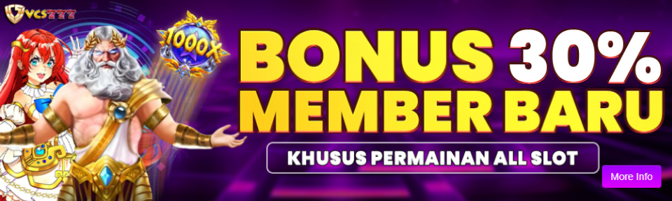 MEMBER BARU SLOT 30%